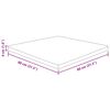 vidaXL Piano Tavolo Quadrato Marrone Scuro 80x80x4cm Rovere Trattato