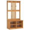 vidaXL Albero da Ingresso SANDNES 87x40x159,5 cm in Legno di Pino