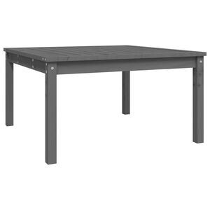 vidaXL Tavolo da Giardino Grigio 82,5x82,5x45 cm Legno Massello Pino