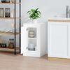 vidaXL Credenza Bianco Lucido 37,5x35,5x67,5 cm in Legno Multistrato