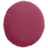 vidaXL Cuscini per Seduta 2 pcs Rosso Vino Ø 40 x 13 cm Velluto