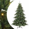 vidaXL Albero di Natale Artificiale con Rami Pieghevoli Verde 240 cm