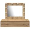 vidaXL Tavolo da Trucco Marrone 83 x 40 x 70 cm Legno multistrato