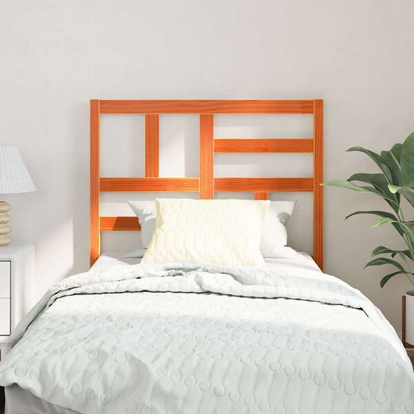 vidaXL Testiera del letto Marrone cerato 105,5 x 4 x 104 cm