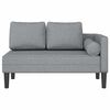 vidaXL Chaise Longue con Cuscini Grigio Chiaro in Tessuto
