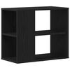 vidaXL Credenza Rovere Nero 60 x 30 x 50 cm Legno multistrato