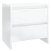 vidaXL Comodini 2 pz Bianco Lucido 45x34,5x44,5 cm in Truciolato