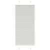vidaXL Tenda Plissettata Grigio Chiaro 55x100 cm Larghezza Tessuto