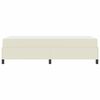 vidaXL Struttura letto con materasso con materasso Crema 100 x 200 cm