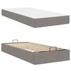 vidaXL Struttura letto con materasso con materasso 2 pcs Talpa Tessuto