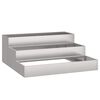 vidaXL Vaso da giardino Argento 90 x 90 x 35 cm Acciaio inossidabile