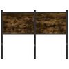 vidaXL Testiera Rovere Fumo 120 cm in Legno Multistrato e Acciaio