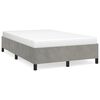 vidaXL Giroletto senza Materasso Grigio Chiaro 120x190 cm Velluto