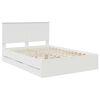 vidaXL Struttura del letto Bianco 140 x 190 cm Legno Ingegnerizzato