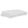 vidaXL Coprimaterasso Bianco 160x220 cm Impermeabile