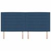 vidaXL Testiera Blu 200 cm Tessuto