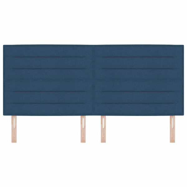 vidaXL Testiera Blu 200 cm Tessuto