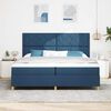 vidaXL Letto a molle con materasso Blu 200 x 200 cm Tessuto