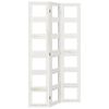 vidaXL Divisorio Ambienti 3Pannelli Bianco Legno Massello di Paulownia