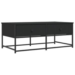 vidaXL Tavolino da Salotto Nero 100x51x40 cm in Legno Multistrato