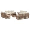 vidaXL Set Divano da Giardino 13 pz Beige polyrattan