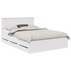 vidaXL Struttura del letto Bianco 140 x 190 cm Legno Ingegnerizzato