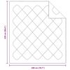 vidaXL Duvet Estivo Bianco 220 x 200 x 3 cm Poliestere