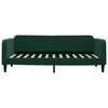 vidaXL Divano Letto Estraibile Cassetti Verde Scuro 90x200cm Velluto