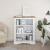 vidaXL Libreria a 3 Ripiani Pino Messicano Corona Bianco 81x29x100 cm
