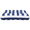 vidaXL Cuscino Pallet Strisce Bianche Blu 60x61,5x10 cm Tessuto Oxford