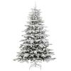 vidaXL Albero di Natale Artificiale con Rami Pieghevoli Bianco 240 cm