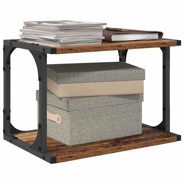 vidaXL Supporto per Stampante Legno vecchio 41 x 28 x 33.5 cm