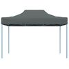 vidaXL Gazebo Professionale Pieghevole 3x4m in Acciaio Antracite