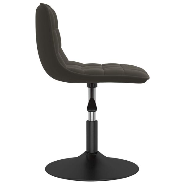 vidaXL Sgabello da Bar Grigio Scuro in Velluto