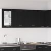 vidaXL Armadio pensile Lyon 2 pcs Rovere Nero 50 x 31 x 60 cm