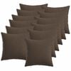 vidaXL Cuscino da Lanciare 12 pz HEERLEN Tortora 40 x 40 cm Tessuto