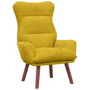 vidaXL poltrona Giallo 69 x 74 x 93 cm Velluto