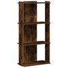 vidaXL Libreria a 3 Ripiani Rovere Fumo 60x30x120 cm Legno Multistrato
