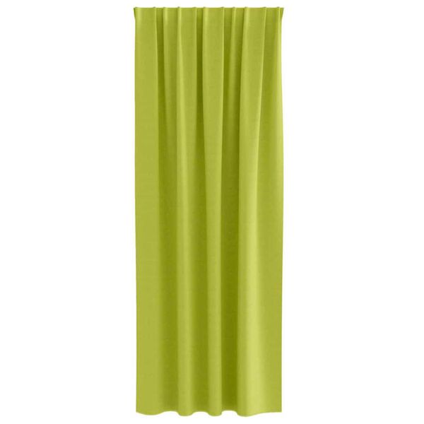 vidaXL Tende Blackout con Anelli 2 pcs Verde 225 x 140 cm Poliestere
