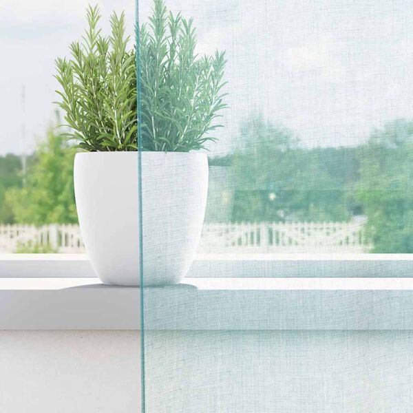 vidaXL Tende in Voile con Passanti 2 pz Turchese 140x225 cm