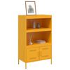 vidaXL Credenza Giallo Senape 68x39x113 cm in Acciaio