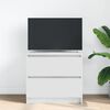 vidaXL Mobile Porta TV Bianco 60x35x54 cm in Legno Multistrato