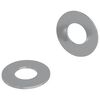 vidaXL Rondelle 2 pcs Argento 16 x 16 x 1,5 cm Ferro