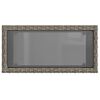 vidaXL Tavolino Giardino Piano Vetro Grigio 58x27,5x55 cm Polyrattan
