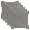 vidaXL Federa 6 pz HEERLEN Grigio Chiaro 50 x 50 cm