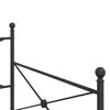 vidaXL Dormeuse senza Materasso Nero 100x200 cm in Acciaio