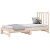 vidaXL Dormeuse Estraibile 2x(90x190) cm Legno Massello di Pino