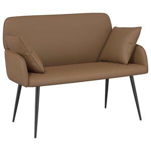 vidaXL Divano a 2 posti con gambe in metallo 2 posto Cappuccino