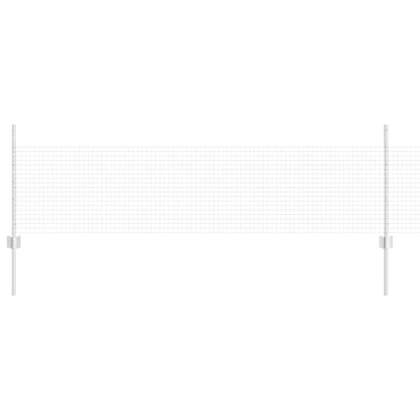 vidaXL Recinzione e Posto Argento 0,5 x 10 m Acciaio