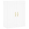 vidaXL Credenza Bianca 69,5x34x180 cm in Legno Multistrato
